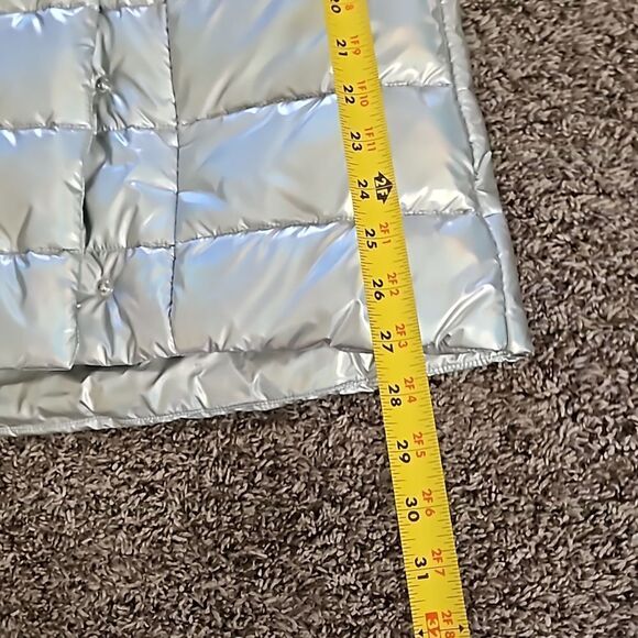 NWT J. McLaughlin silver puffer jacket - Picture 7 of 12
